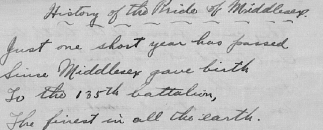 Image of handwritten letter, showing left indentation to indicate a new paragraph.