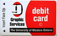 Graphics Services debit card