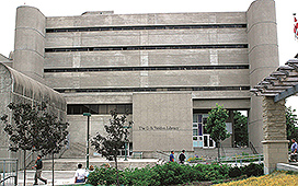 Exterior view of Weldon Library