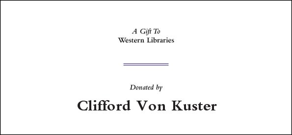 Digital Bookplate for this donation