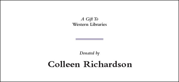 Digital Bookplate for this donation