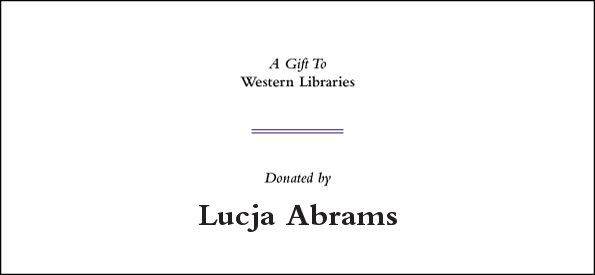 Digital Bookplate for this donation