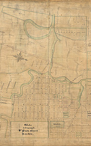Map of London, Canada West, 1840-41 by William Robinson. Map Collection, CXX11.