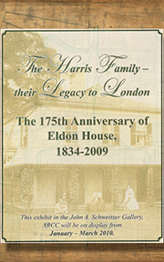 Original poster announcing the 175th Anniversary of Eldon House at Western Archives, The University of Western Ontario