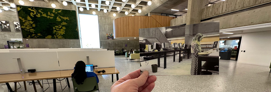 Image of Weldon Service Desk then and now