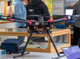 The Department of Geography's UAV on display