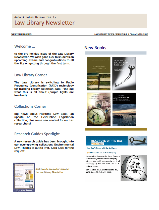 John & Dotsa Bitove Family Law Library Western Libraries Western