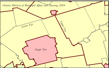Municipal Boundaries sample graphic.