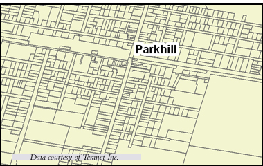 Ownership Parcel Boundaries in the Town of Parkhill, Ontario