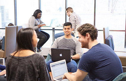 Students on laptops