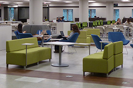 Seating on Main floor of Taylor Library
