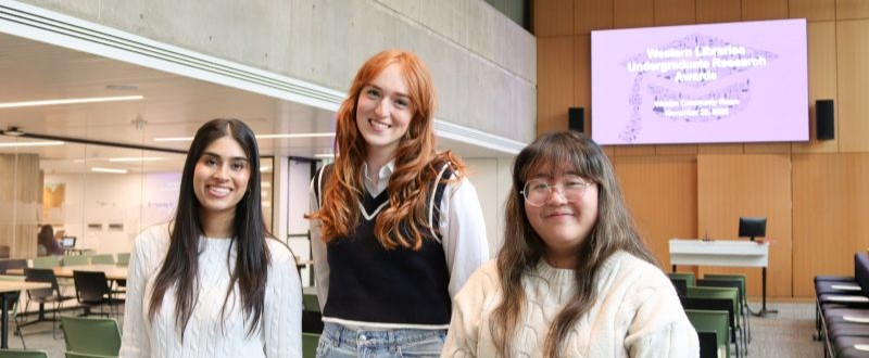 WLURA award-winning students at Weldon Community Room