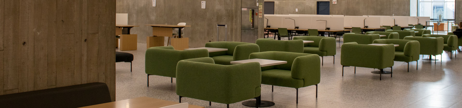 New seating in the Weldon Learning Commons