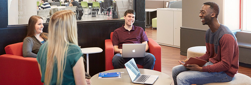 Students at Taylor Library