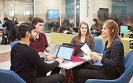 Students studying together