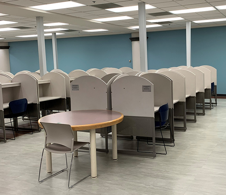 Study Carrels on the Ground floor