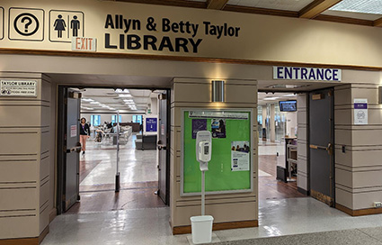 Entrance to Taylor Library