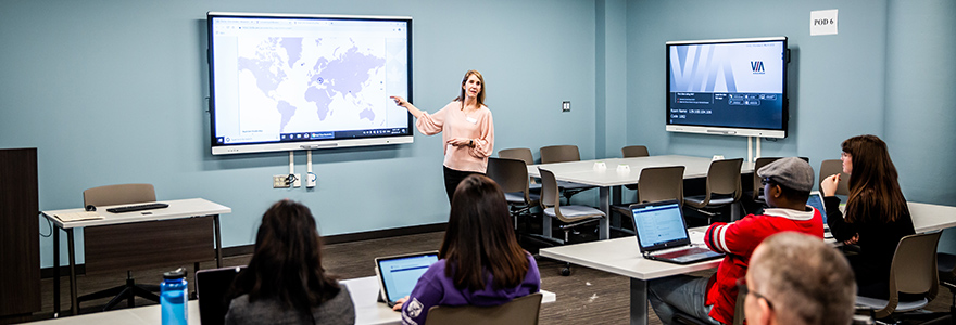 Staff providing teaching support