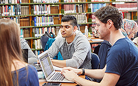 Students studying together