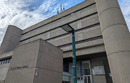 Entrance to Weldon Library