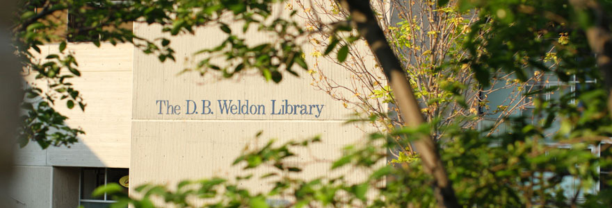 Exterior of The D.B. Weldon Library